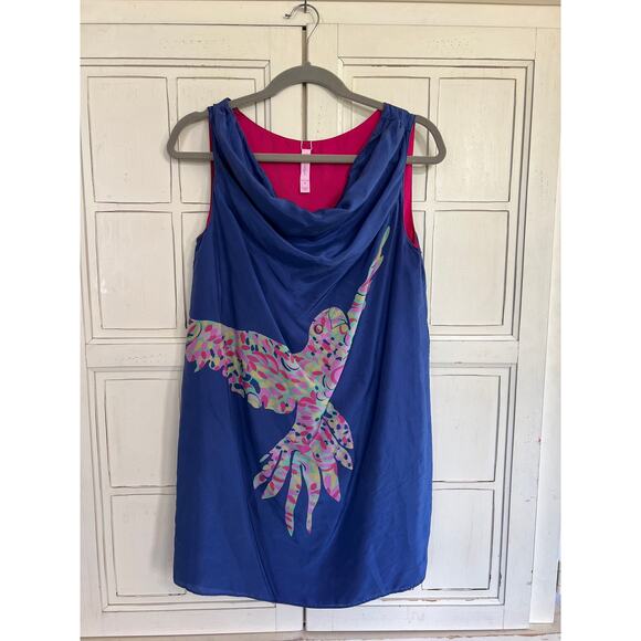 Lilly Pulitzer size small reversible silk dress - Picture 2 of 4